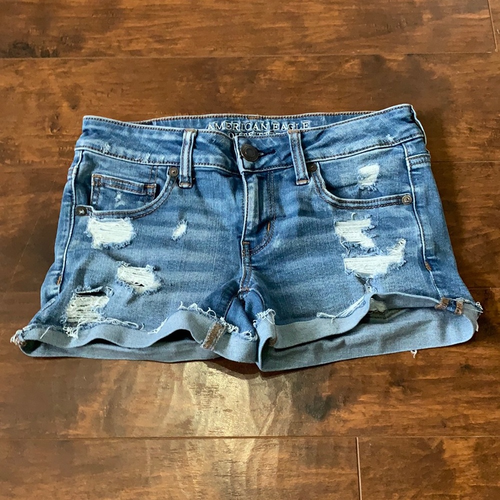 Light Wash Jean Shorts